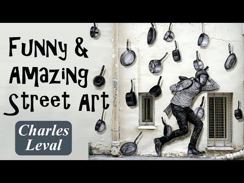 Funny And Amazing Street Art By Charles Leval #Video