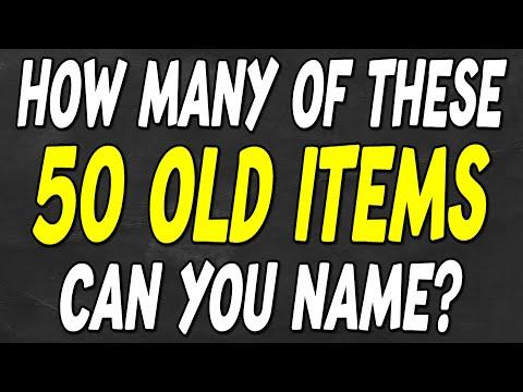 Can You Identify ALL 50 OLD ITEMS from the Past in Just 5 Seconds?