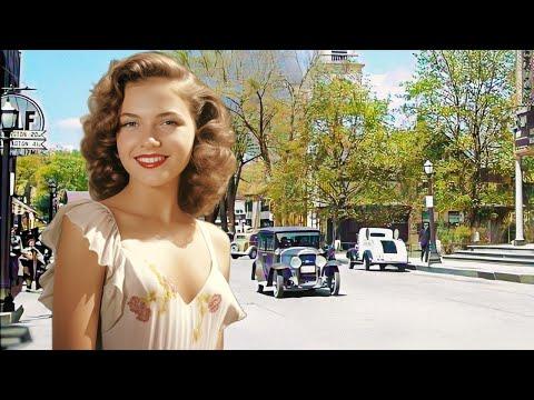 1930s USA – Captivating Street Scenes of Vintage America [Colorized] #Video