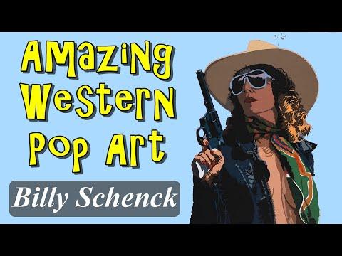 Amazing Western Pop Art Billy Schenck #Video