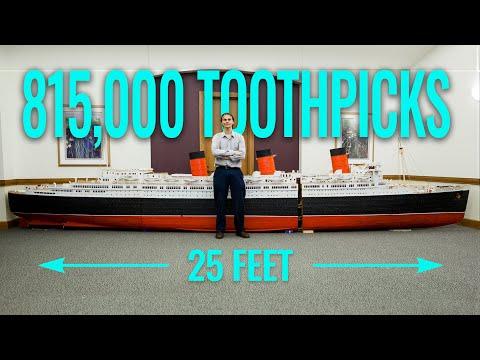 Legendary Toothpick Ship Builder: 50 Years of Masterpieces #Video