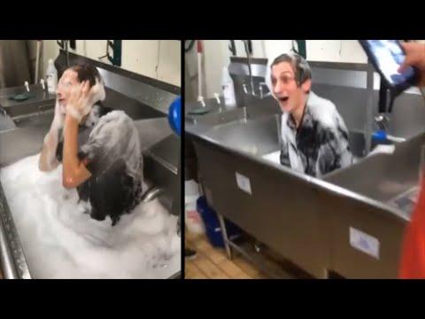 Taking A Bath At McDonald's. Your Daily Dose Of Internet. #Video