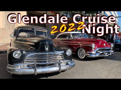 Glendale Cruise Night 2022 Classic Car Show On Brand Blvd #Video