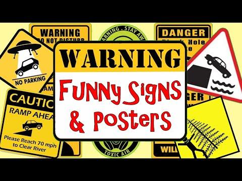 Funny Signs And Posters To Make You Laugh #Video