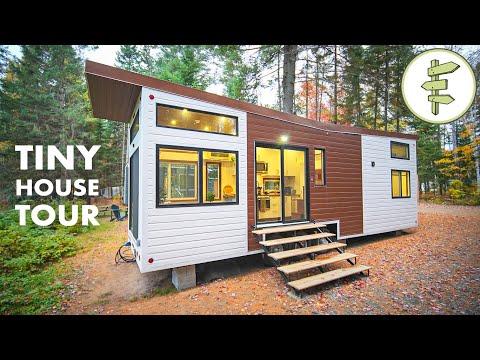 BIG Beautiful TINY HOUSE with Main Floor Bedroom & Modern Design - Full Tour #Video