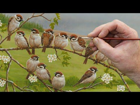 Painting Inspired by Tree Sparrows | Wildlife Art | Robert E Fuller #Video