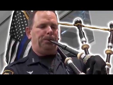 Police Bagpipes Video. Texas Country Reporter