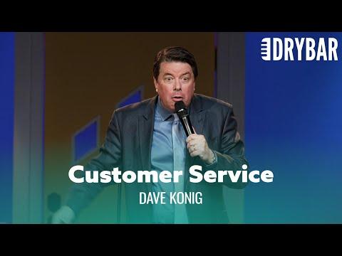 Why Do The Stupidest People Work In Customer Service? Comedian Dave Konig #Video