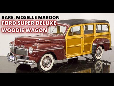 Rare, 1942 Ford Super Deluxe Woodie Station Wagon | St. Louis Car Museum #Video