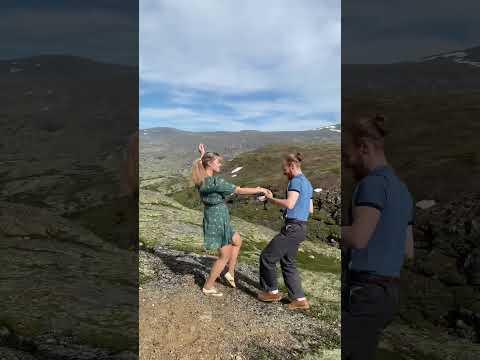 Dancing on the edge of a Mountain! #Video