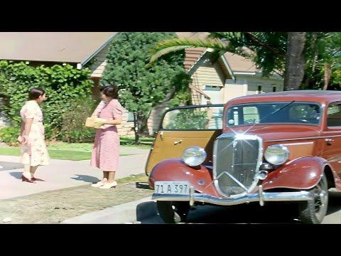 California 1930s in color, Japanese American Home Movie [60fps,Remastered] w/sound design Added #Vid