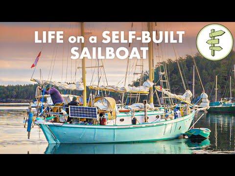10 Years Building a Wooden Sailboat for Life on the Water #Video
