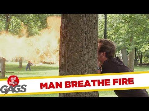 Man Breathes Fire Prank