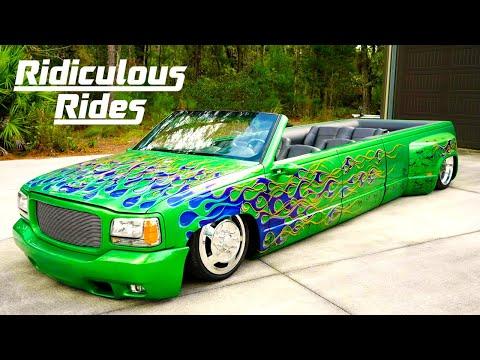 90s Chevy Dually Transformed Into Ultimate Lowrider | RIDICULOUS RIDES #Video