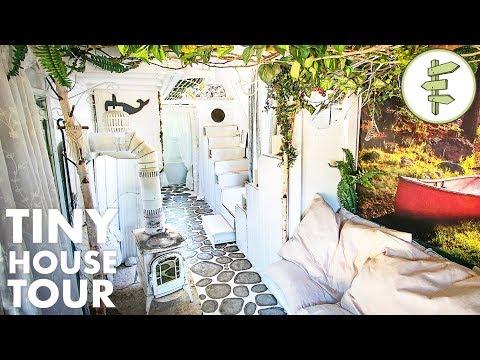 DIY Tiny House with the Most INCREDIBLE Interior Design!
