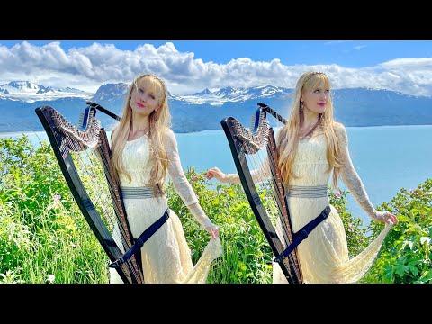 SKY ISLE - Original Nordic Fantasy Song - Harp Twins #Video