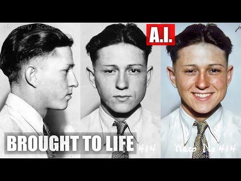 Outlaw Clyde Barrow, 1930, Brought To Life (AI) #shorts #Video