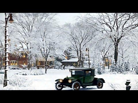 Christmas In The 1920s in color [60fps, Remastered] Sound Design #Video
