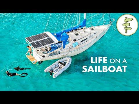 Man Living Off-Grid on a $23k Sailboat & Spearfishing for Self-Reliance + FULL TOUR #Video