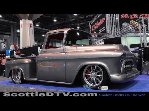 1956 Chevrolet Pickup 'Monik' Street Truck Custom Pickup Customs By Lopez US Radiator #Video