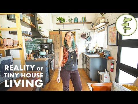 Woman Shares Unfiltered Reality of Tiny House Living + Finances & Parking Challenges #Video