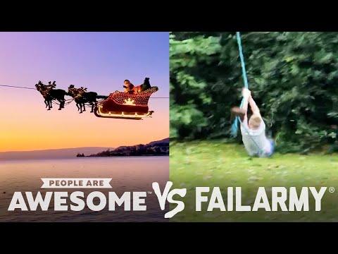 Downhill Skating, Zipline, & Diving Wins VS. Fails Video | People Are Awesome VS. FailArmy