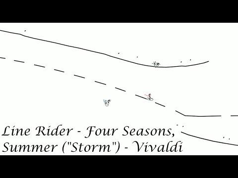 Line Rider #27 - The Four Seasons, Summer/Storm (Vivaldi) #Video