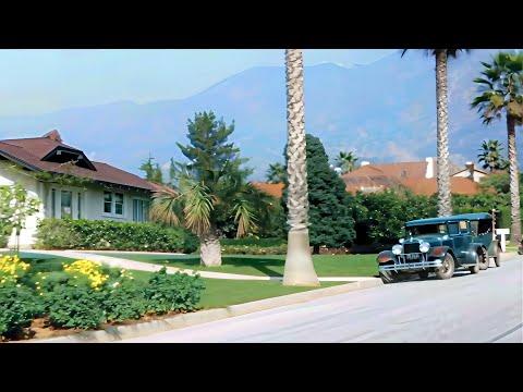 California 1920s in color, Home movie [60fps,Remastered] w/sound design added #Video