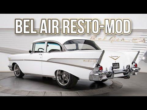 1957 Bel Air Resto Mod 6.0 liter LS V8 4L60E 4-speed - FOR SALE #Video