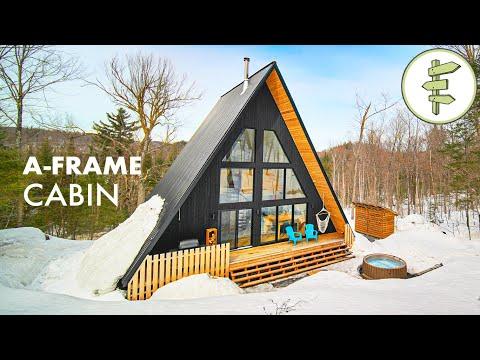 Beautiful Modern A-Frame Cabin with Open Concept Design - FULL TOUR #Video