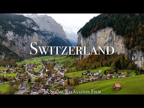 Switzerland 4K - Scenic Relaxation Film With Inspiring Music #Video
