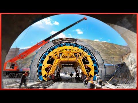 Massive Tunnel Boring Machine Builds Mega Tunnel in Europe #Video