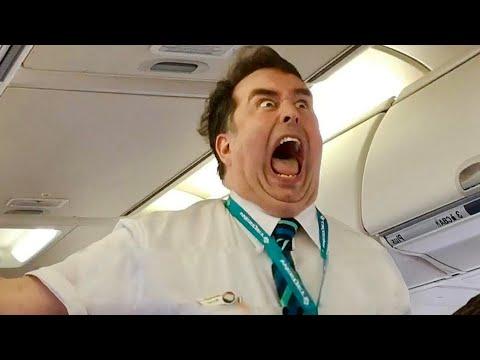 Flight Attendant REALLY Wants Your Attention. Your Daily Dose Of Internet #Video