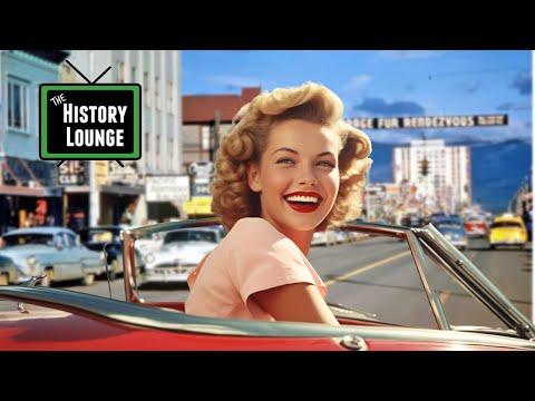 1950s & '60s American Road Trip (In Color) #Video