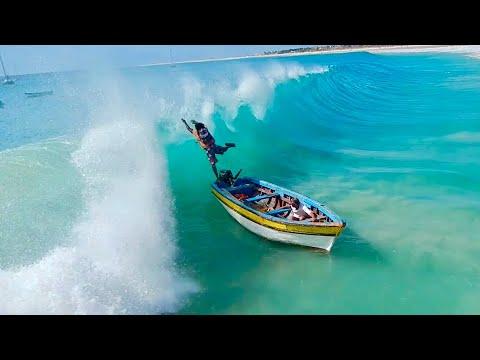 Massive Wave Takes Out Fishermen. Your Daily Dose Of Internet. #Video