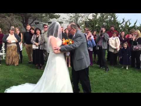 Dad Surprises Daughter By Walking Her Down The Aisle At Her Wedding