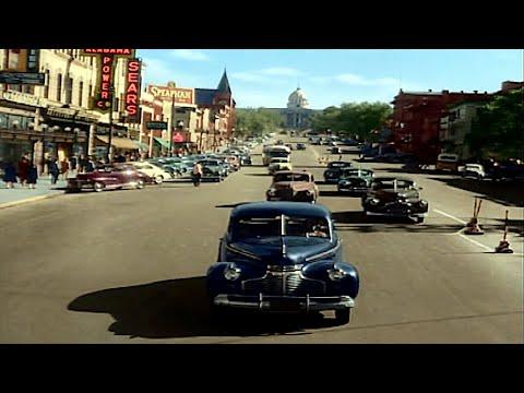 Alabama 1940s in color, Montgomery, Fayette , Wetumpka [60fps,Remastered] w/sound design added #Vide