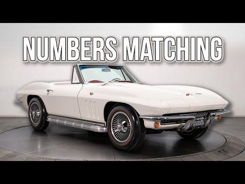 Restored Numbers Matching 1966 Corvette Sting Ray 327 V8 Muncie 4-speed #Video