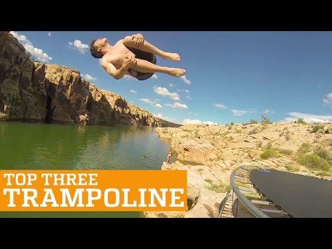 TOP THREE TRAMPOLINE TRICKS | PEOPLE ARE AWESOME