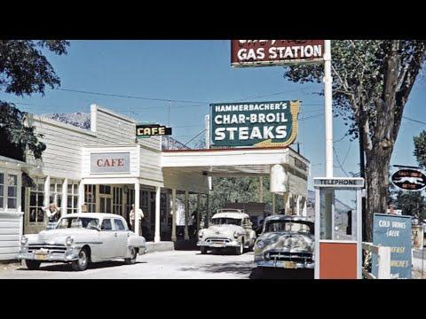 '50s &'60s USA Road Trip in Color #Video