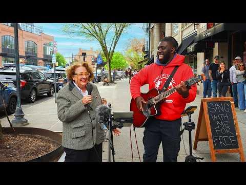 Crowd is AMAZED When Grandma Sings In Public #Video