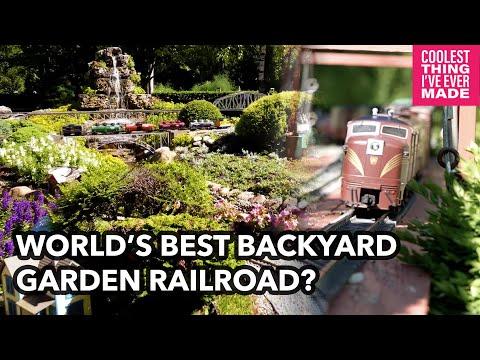 HUGE Backyard Garden Railroad (G Scale) PLUS Lionel O Scale Chicago Layout #Video