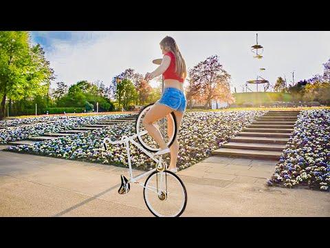 Girl with INCREDIBLE bike SKILLS #Video