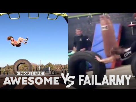 Tire Flips & More | People Are Awesome Vs. FailArmy