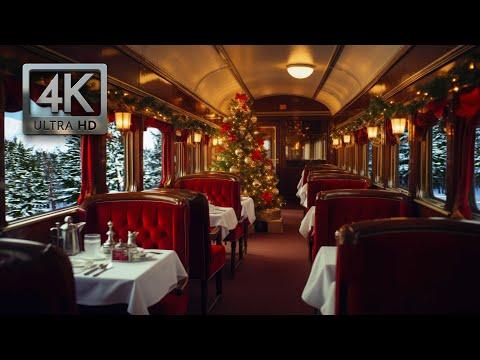 Christmas Jazz Aboard the Christmas Train, Train Sounds and Christmas Music in a Winter Wonderland #