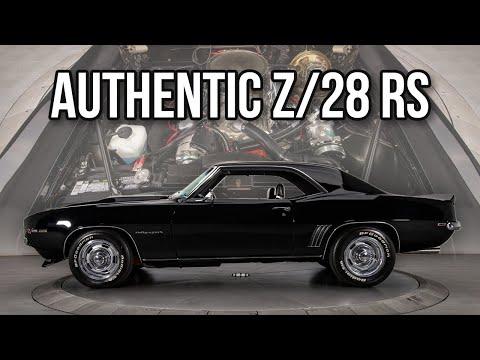 Authentic 1969 Camaro Z/28 RS 427 V8 4-Speed #Video