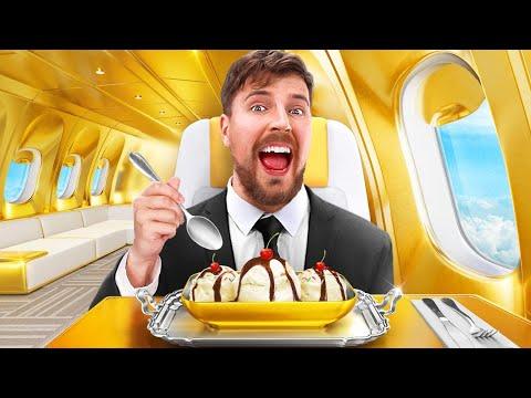 $1 vs $500,000 Plane Ticket! #Video