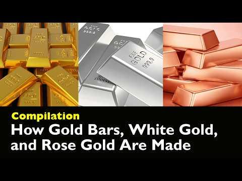 GOLDEN TRIO: How Are Gold, White Gold, and Rose Gold Actually Made? #Video