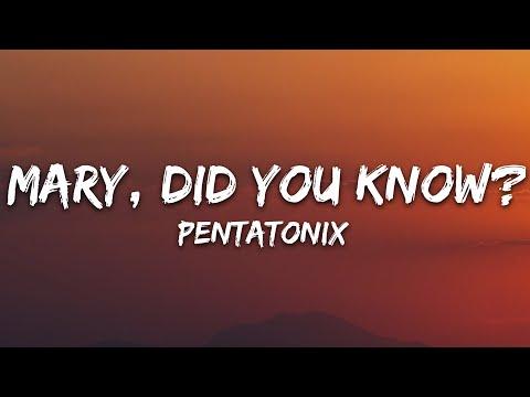 Pentatonix - Mary, Did You Know? (Lyrics) #Video