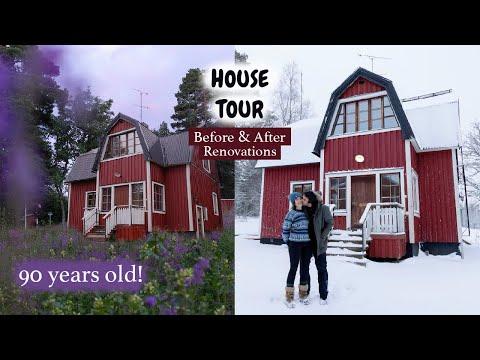 HOUSE TOUR Renovations in a 90 year old Swedish House #Video